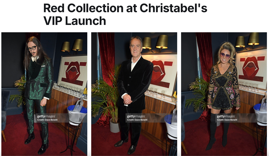 Emilia Salcedo exhibits 'Red Collection' at Christabel's VIP Launch